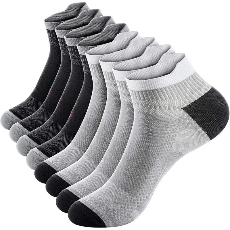 4 Pairs Compression Antimicrobial Socks – Support and Stability