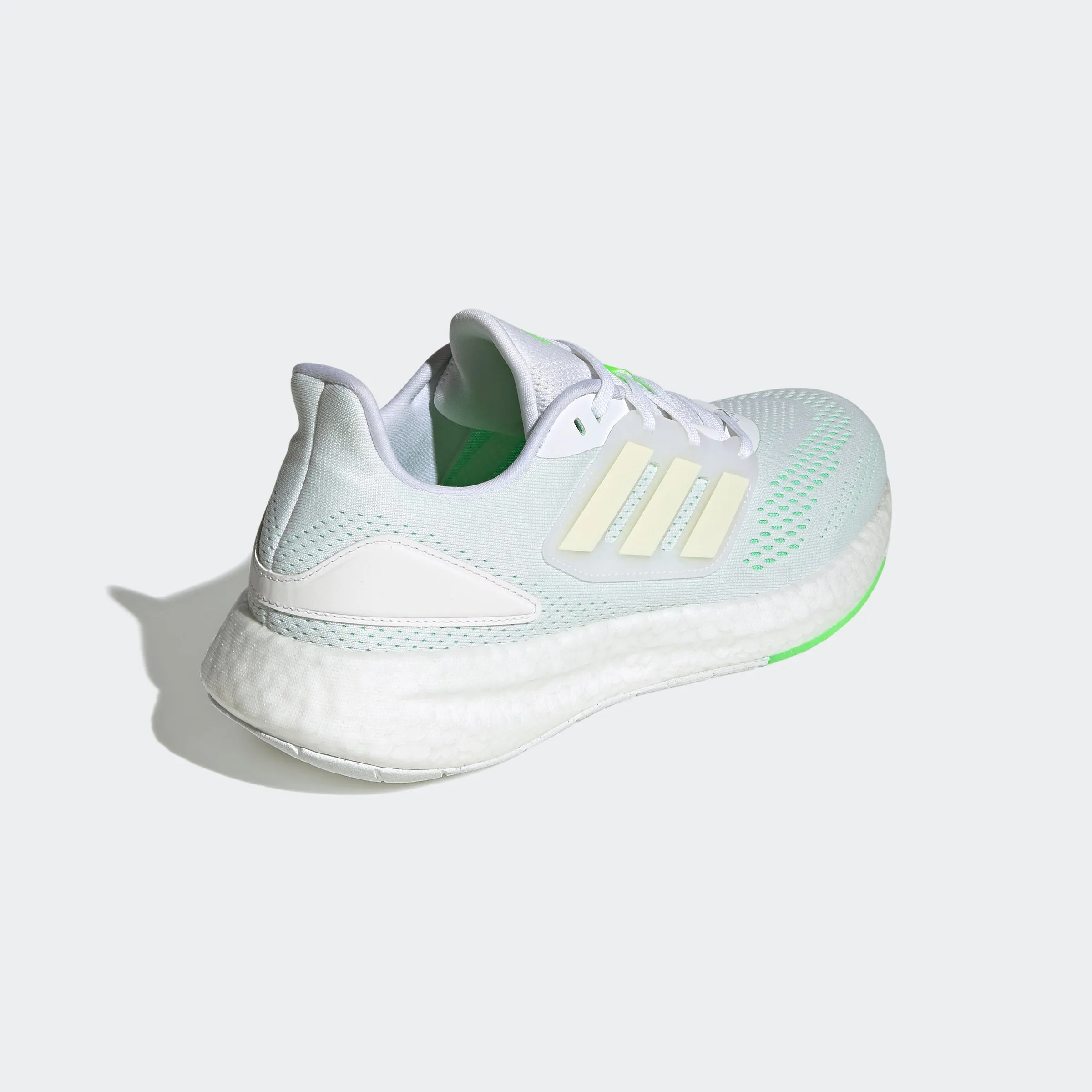 adidas Pureboost 22 Shoes | White/Green | Men's