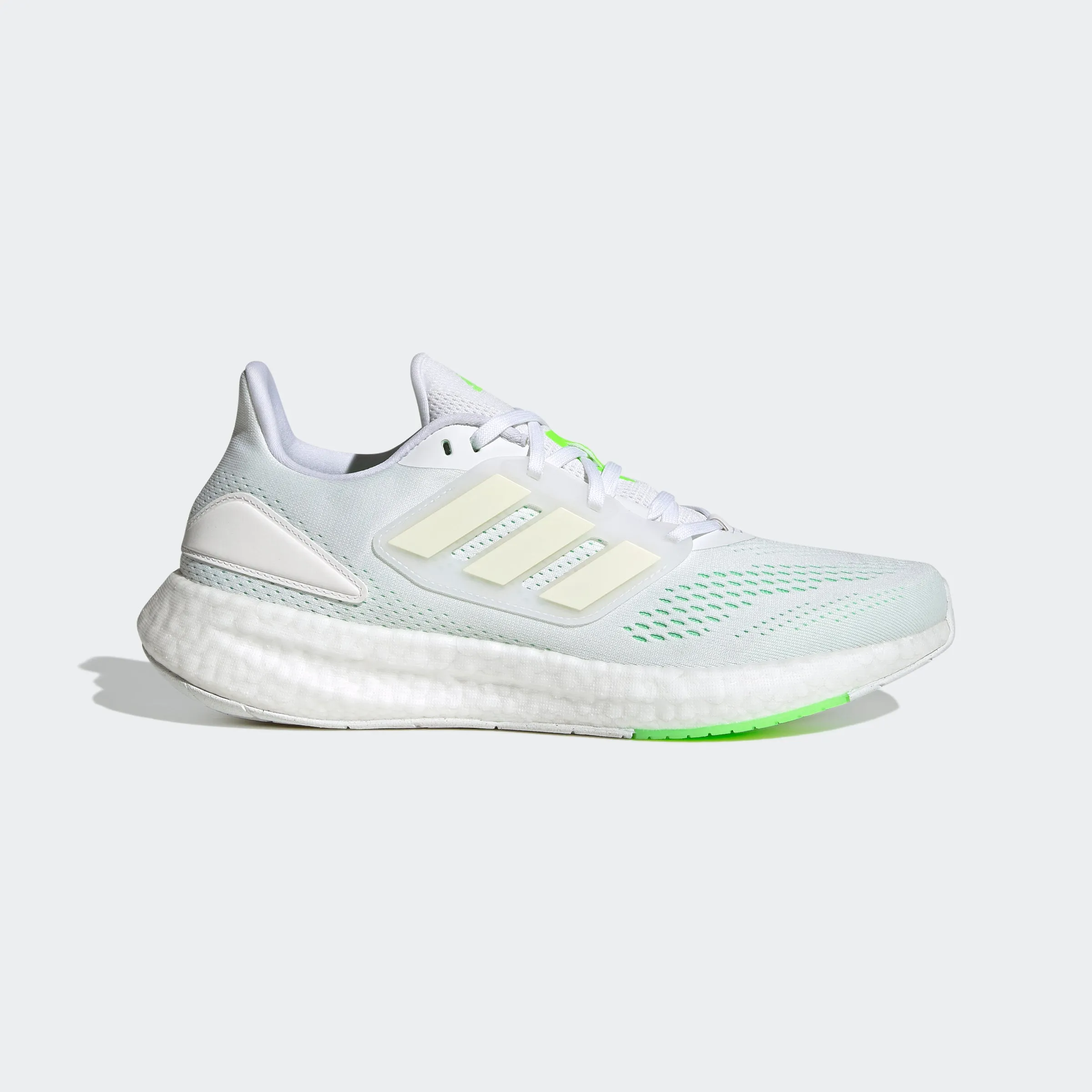 adidas Pureboost 22 Shoes | White/Green | Men's