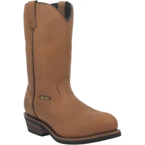 Albuquerque WATERPROOF Dan Post Mens Round Toe Bootie MID BROWN (DS)