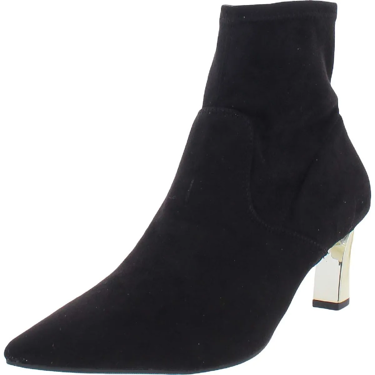 Alfani Womens Bambey Faux Suede Heels Ankle Boots