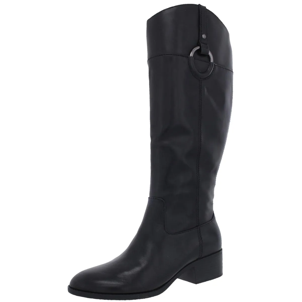 Alfani Womens Bexleyy Leather Wide Calf Riding Boots