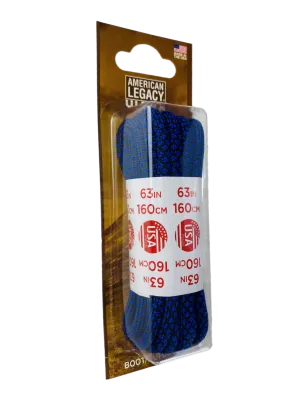 American Legacy ® Ultra Rope Laces | Royal Blue/Black Honeycomb