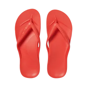 Archies Arch Support Flip Flops - Coral