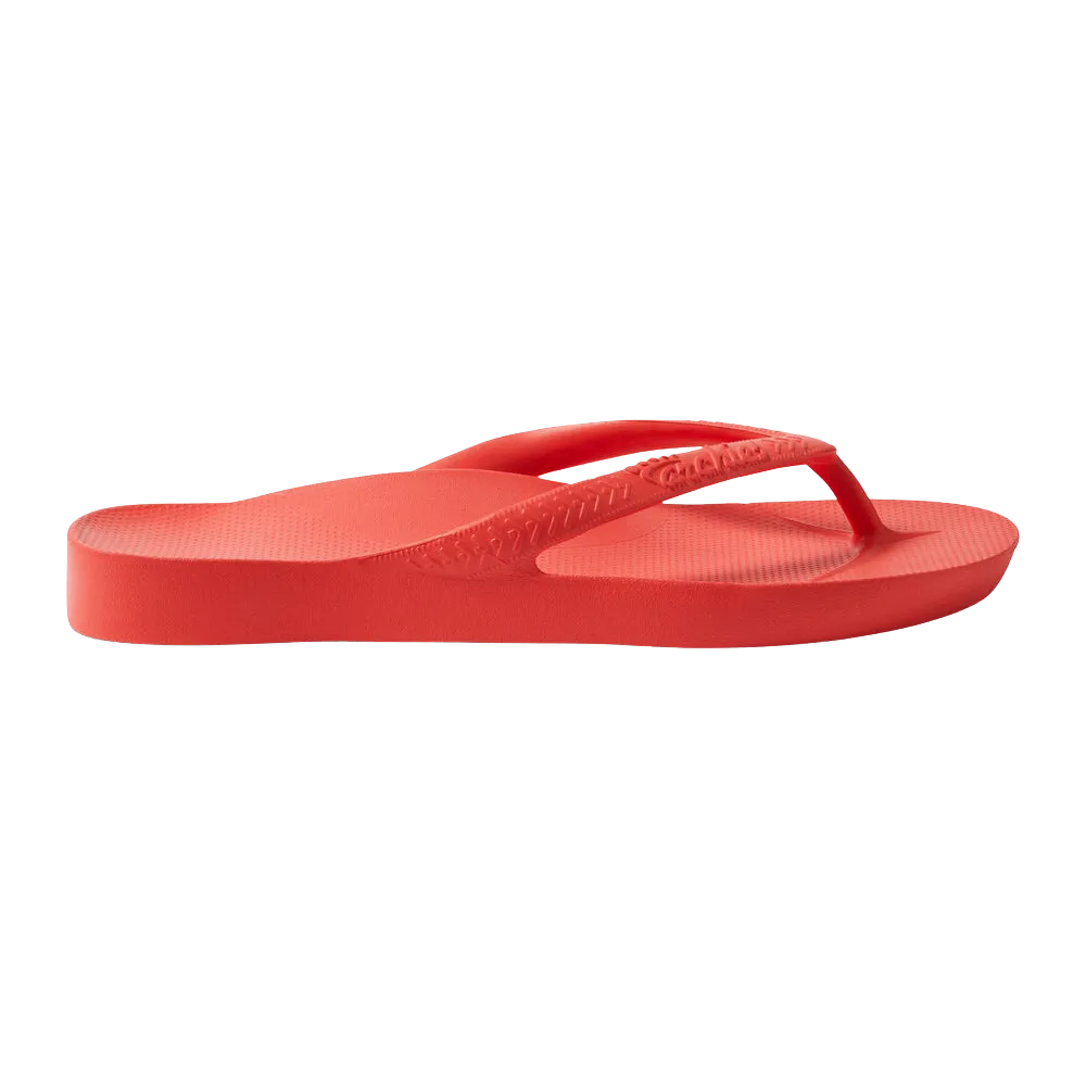 Archies Arch Support Flip Flops - Coral