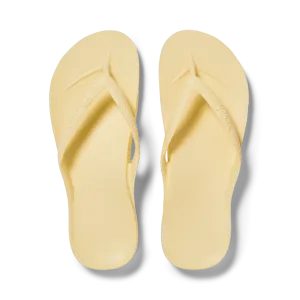 Archies Arch Support Flip Flops - Lemon