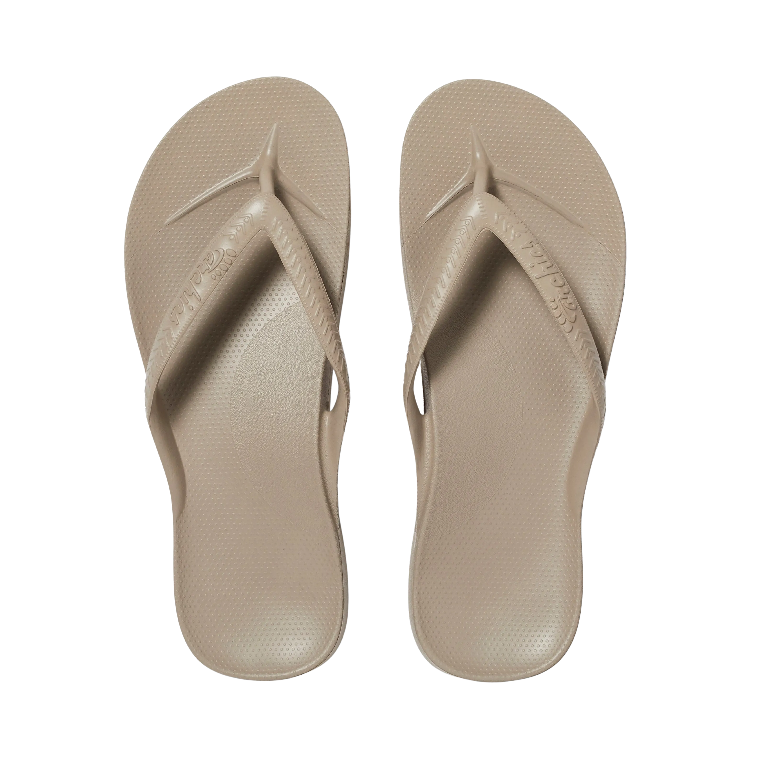 Archies Arch Support Flip Flops - Taupe