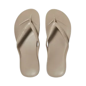 Archies Arch Support Flip Flops - Taupe