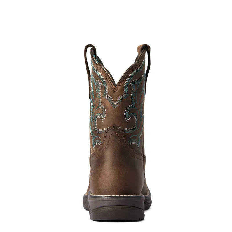 'Ariat' Women's Anthem Shortie Western Square Toe - Distressed Brown