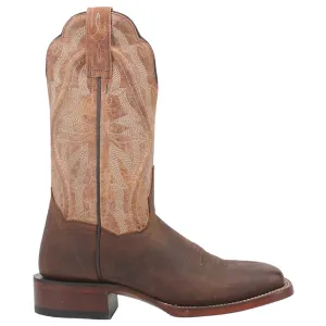 Babs Leather Embroidery Square Toe Cowboy Boots