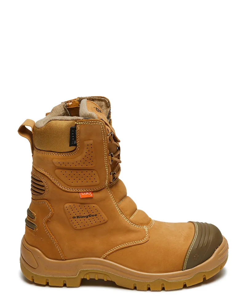 Bennu Rigger High Leg Zip Side Safety Boot - Wheat