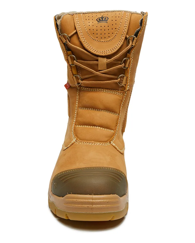 Bennu Rigger High Leg Zip Side Safety Boot - Wheat