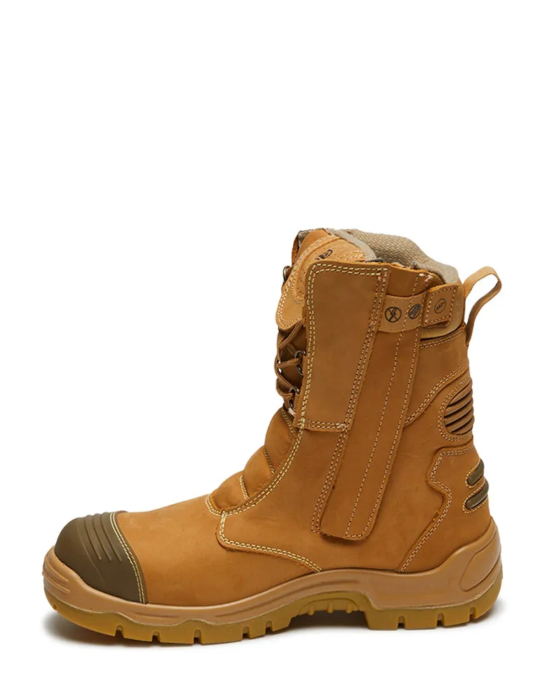 Bennu Rigger High Leg Zip Side Safety Boot - Wheat