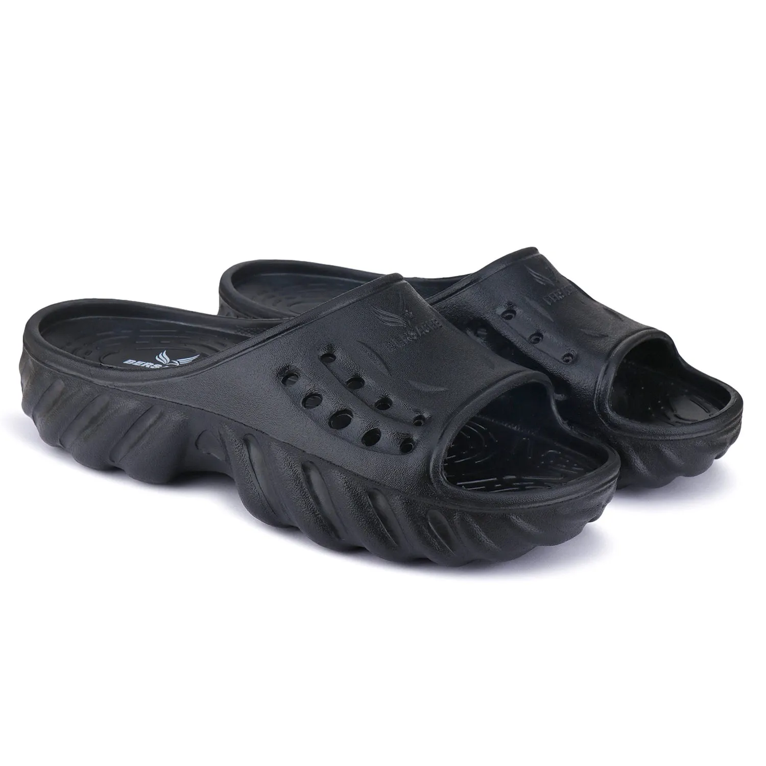 Bersache Extra Soft Classic Casual with  Regular wear with Ultra Soft & Flexibility Technology Flip Flop for Men's & Boy's (6172-Black)