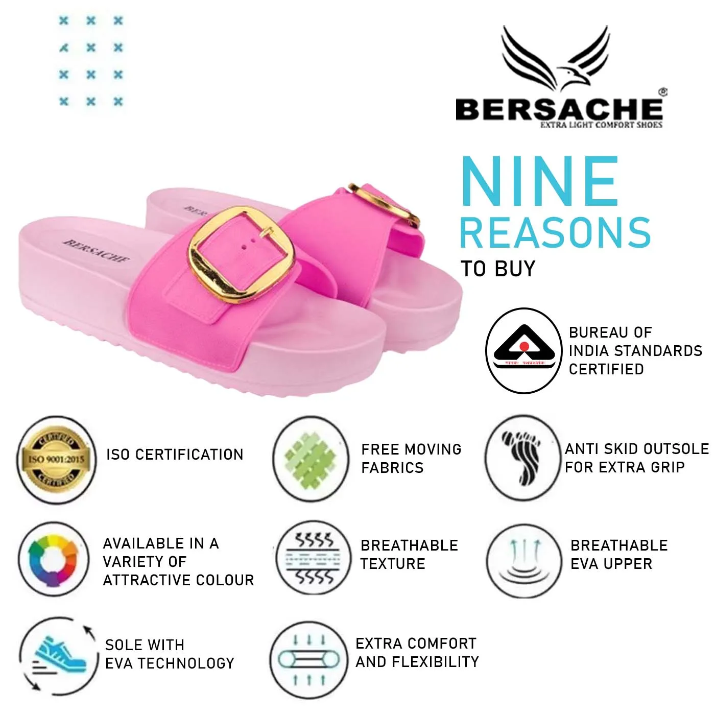 Bersache Extra Soft Classic Casual with  Regular wear with Ultra Soft & Flexibility Technology Flip Flop for Women's & Girl's (6180-Pink)