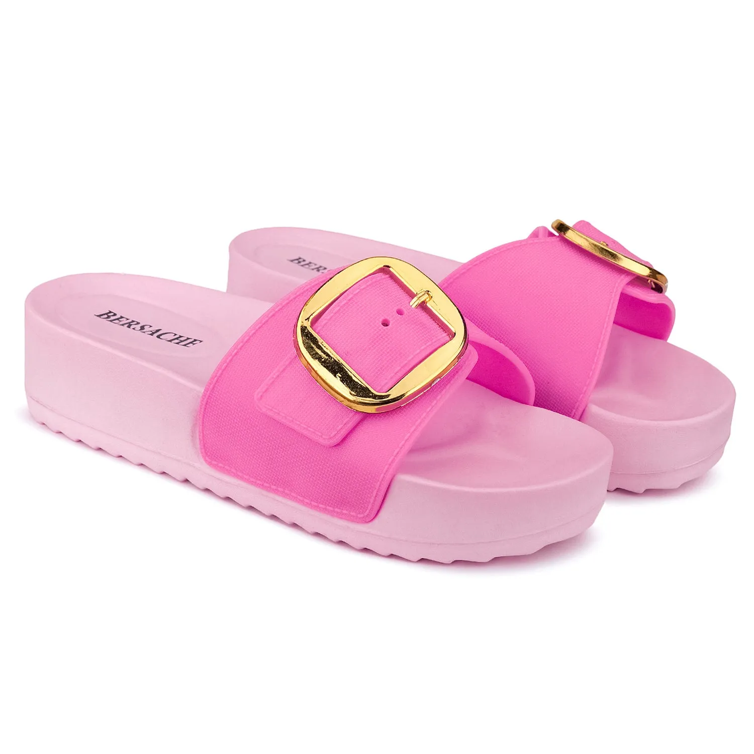 Bersache Extra Soft Classic Casual with  Regular wear with Ultra Soft & Flexibility Technology Flip Flop for Women's & Girl's (6180-Pink)