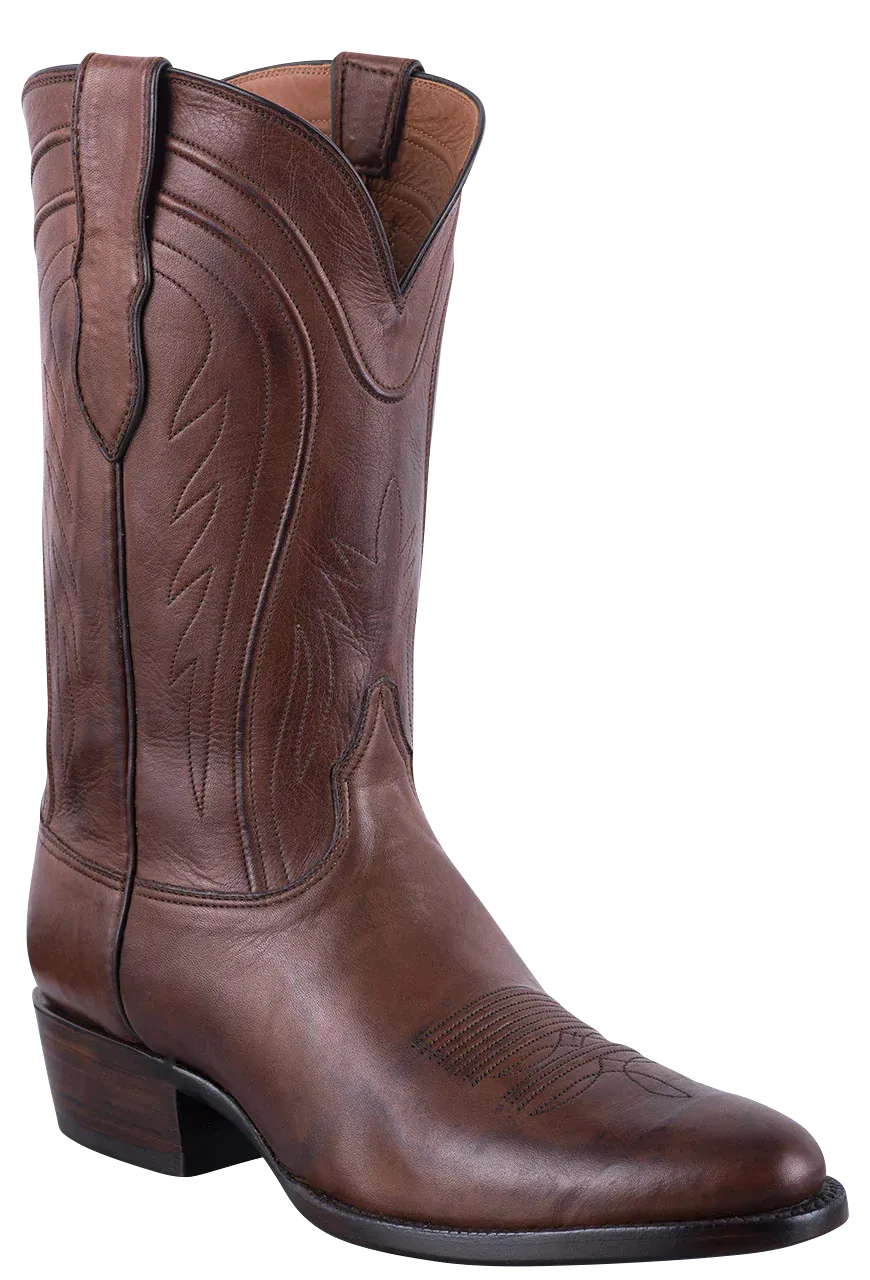 Black Jack Exclusive Ranch Hand Cowboy Boots - Burnished Brown