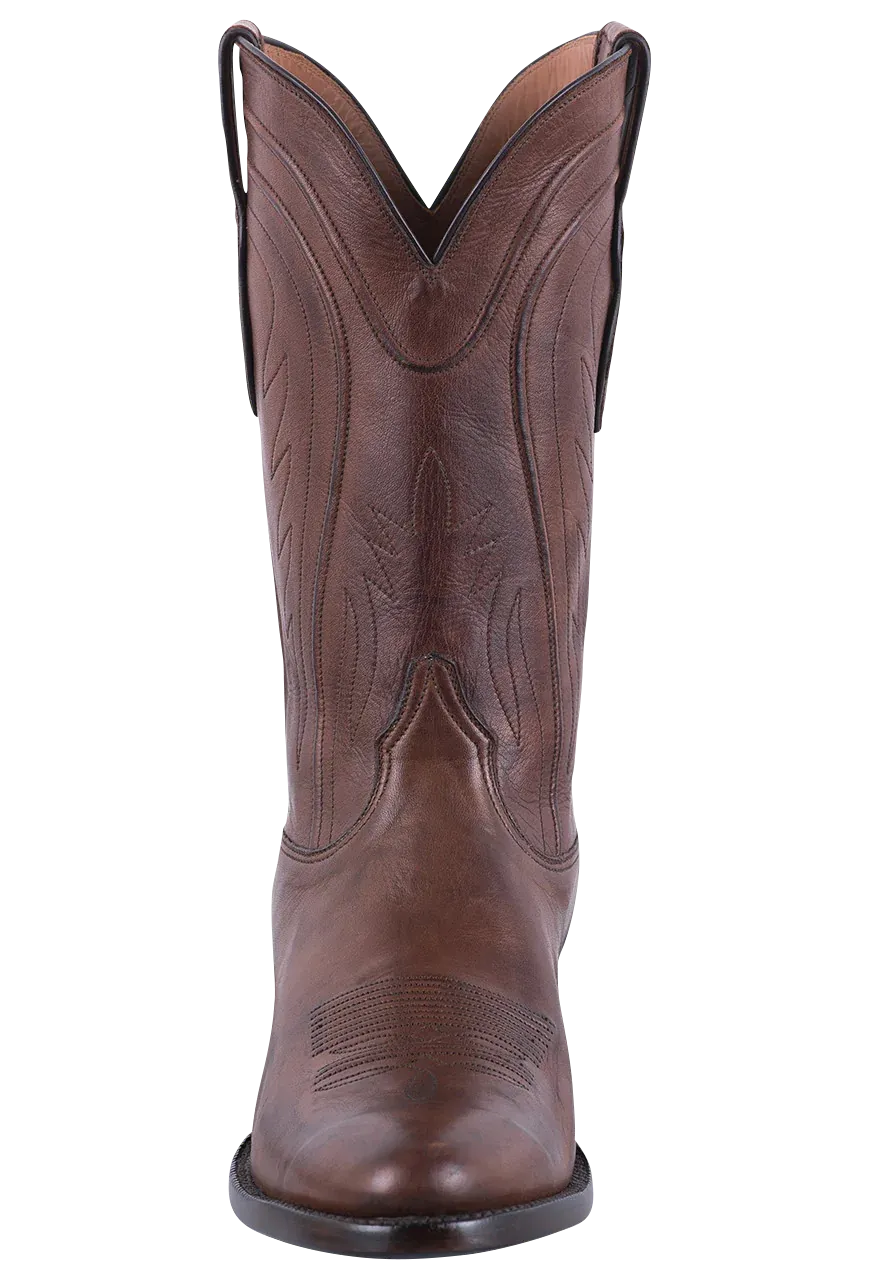 Black Jack Exclusive Ranch Hand Cowboy Boots - Burnished Brown