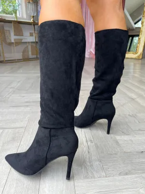 Bonnie Suede Boots Black