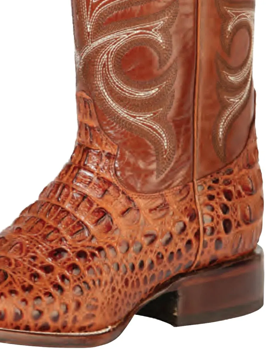 Botas Vaqueras Rodeo Imitacion Caiman Grabado Para Hombre 'Jar Boots' *SHEDRON-126475*