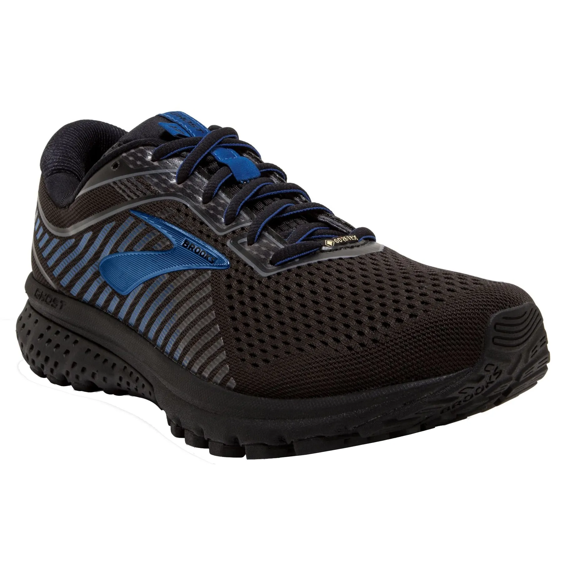 Brooks Ghost GTX 12 Black-Blue Mens Running Shoes