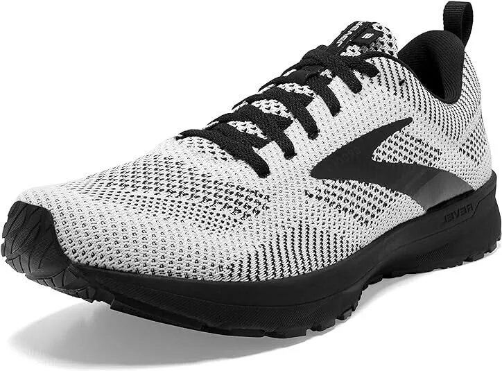 Brooks Revel 5 110374-1D-121 Men's Black/White Low Top Road Running Shoes RJ155