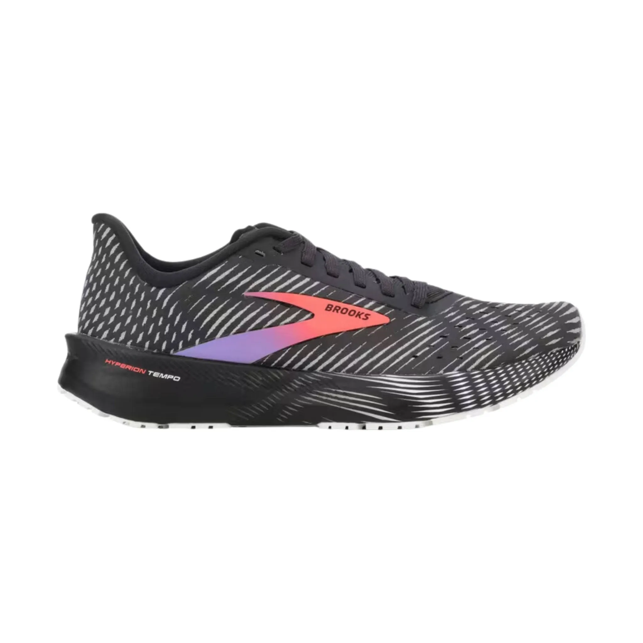 Brooks Women's Hyperion Tempo Running Shoes - Black/Coral/Purple