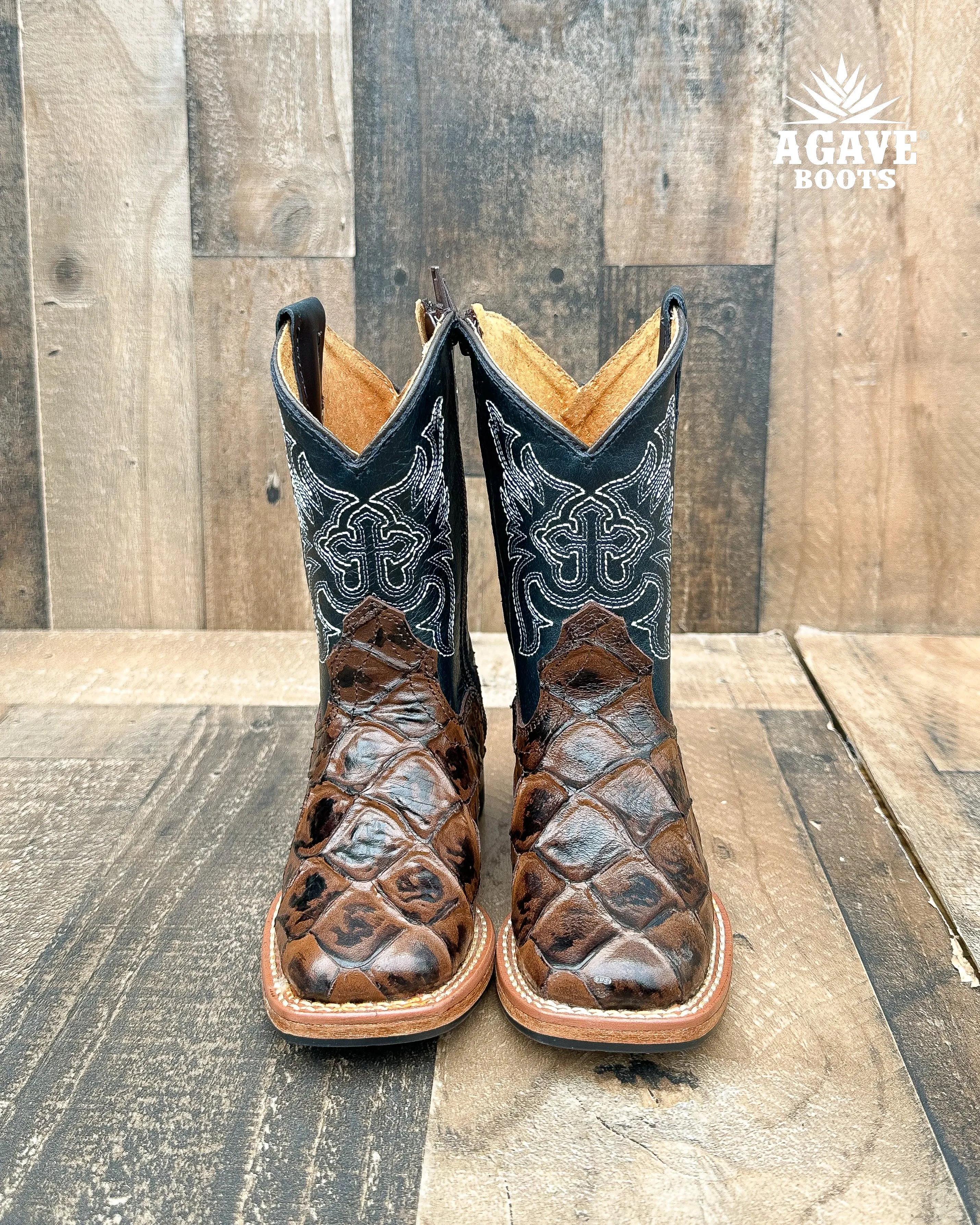 BROWN FISH | KIDS BOYS TODDLER WESTERN COWBOY BOOTS