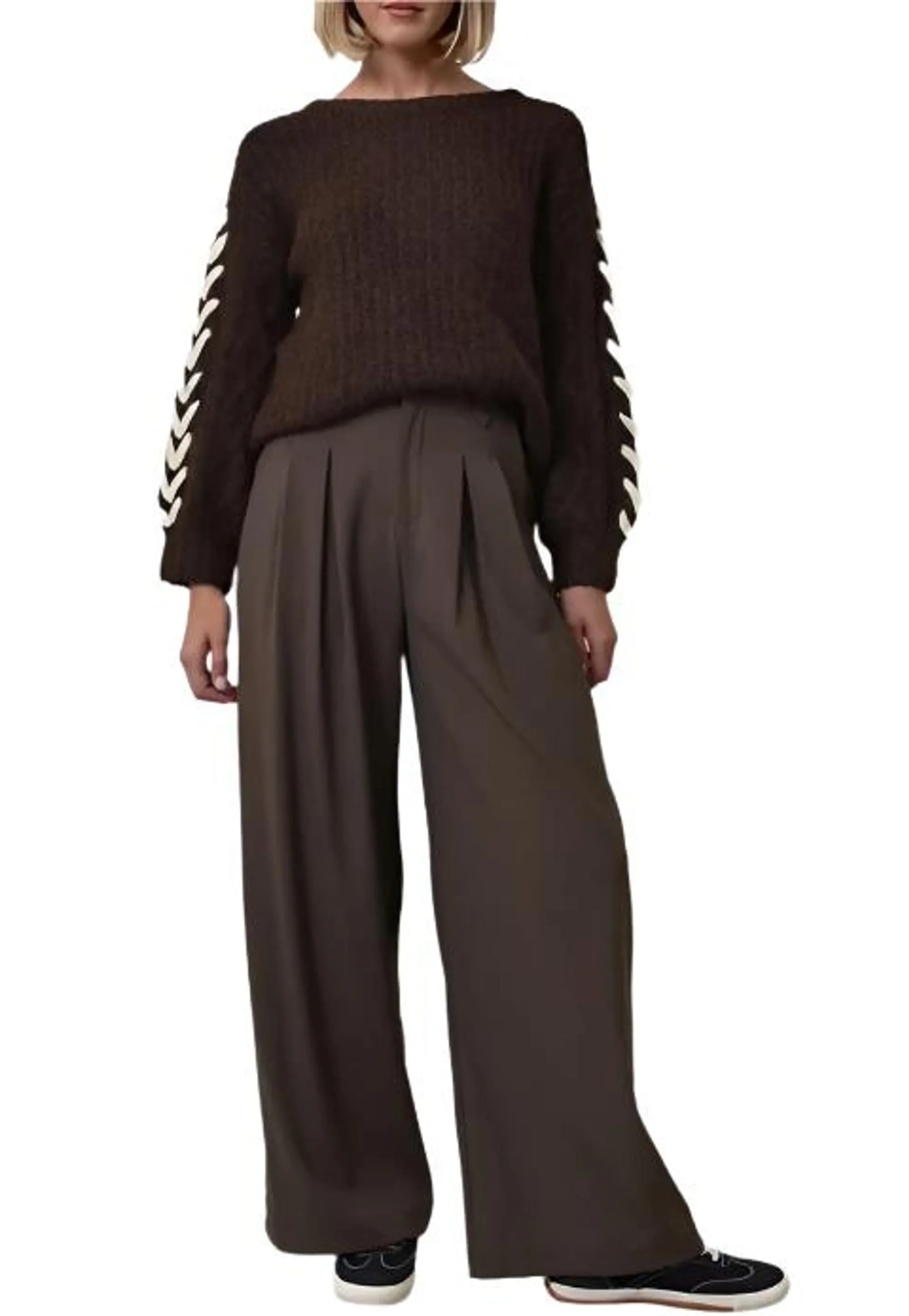 Clever Alice Rae Trouser in Brown