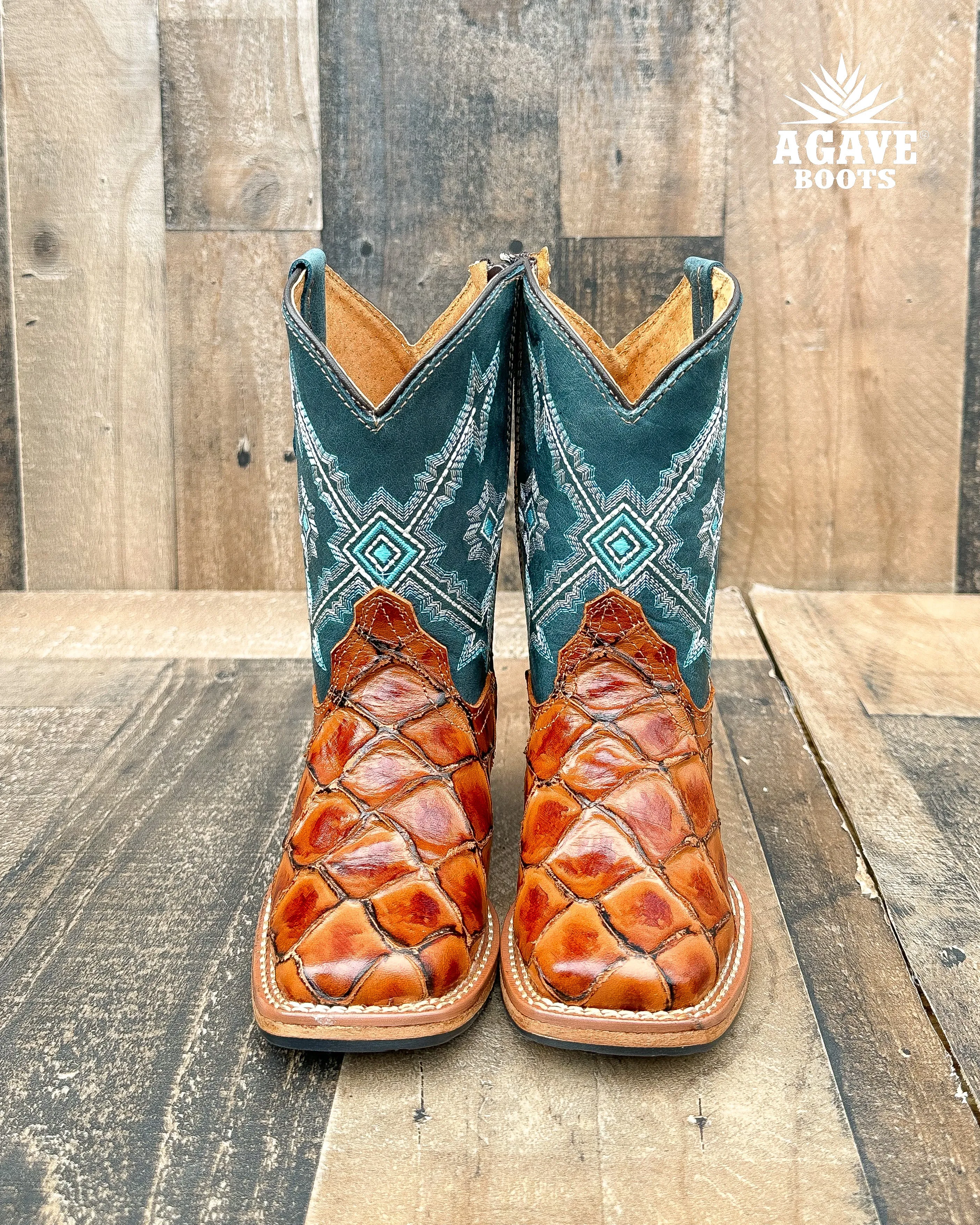 COGNAC FISH | KIDS BOYS TODDLER WESTERN COWBOY BOOTS