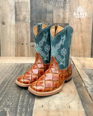 COGNAC FISH | KIDS BOYS TODDLER WESTERN COWBOY BOOTS