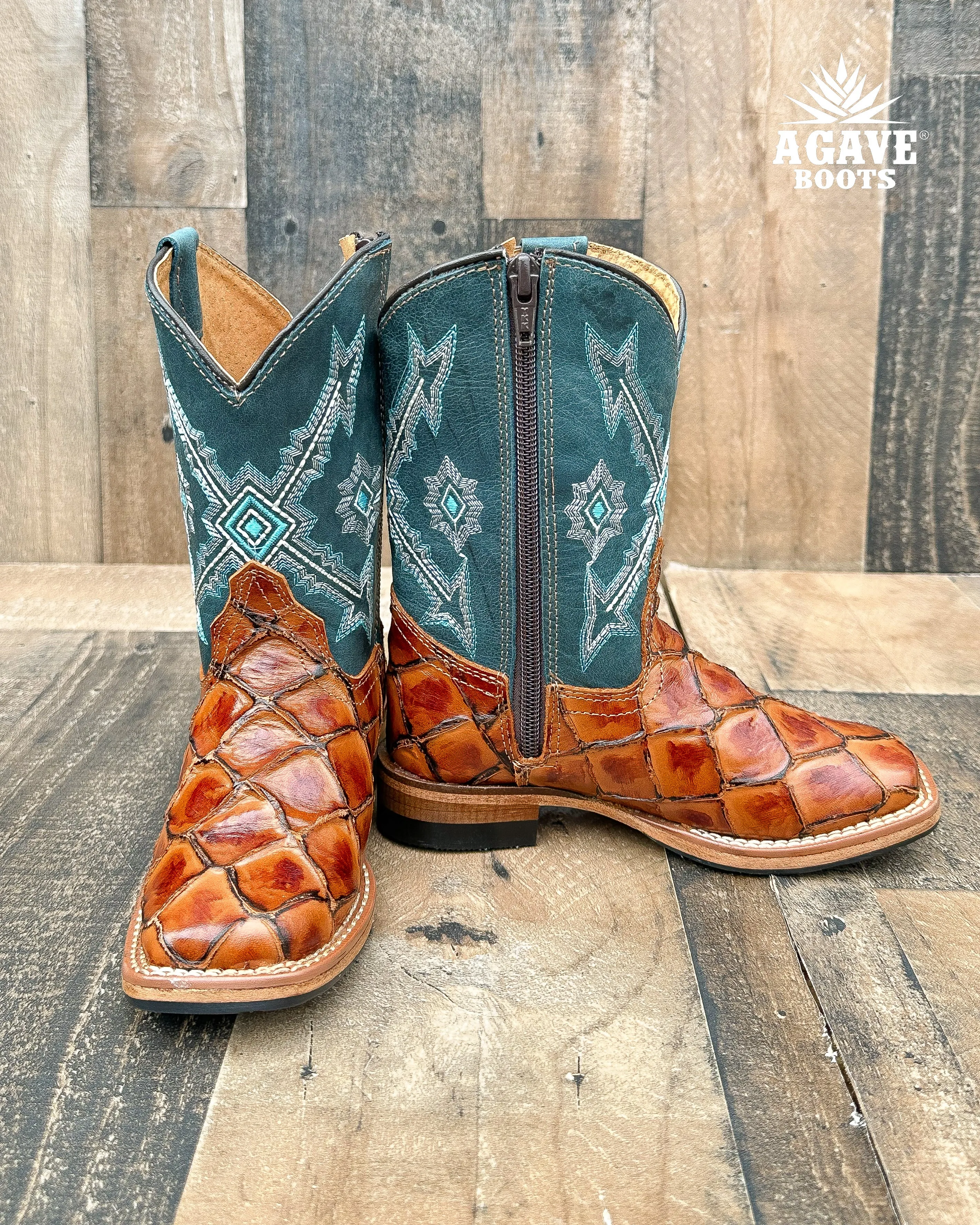 COGNAC FISH | KIDS BOYS TODDLER WESTERN COWBOY BOOTS