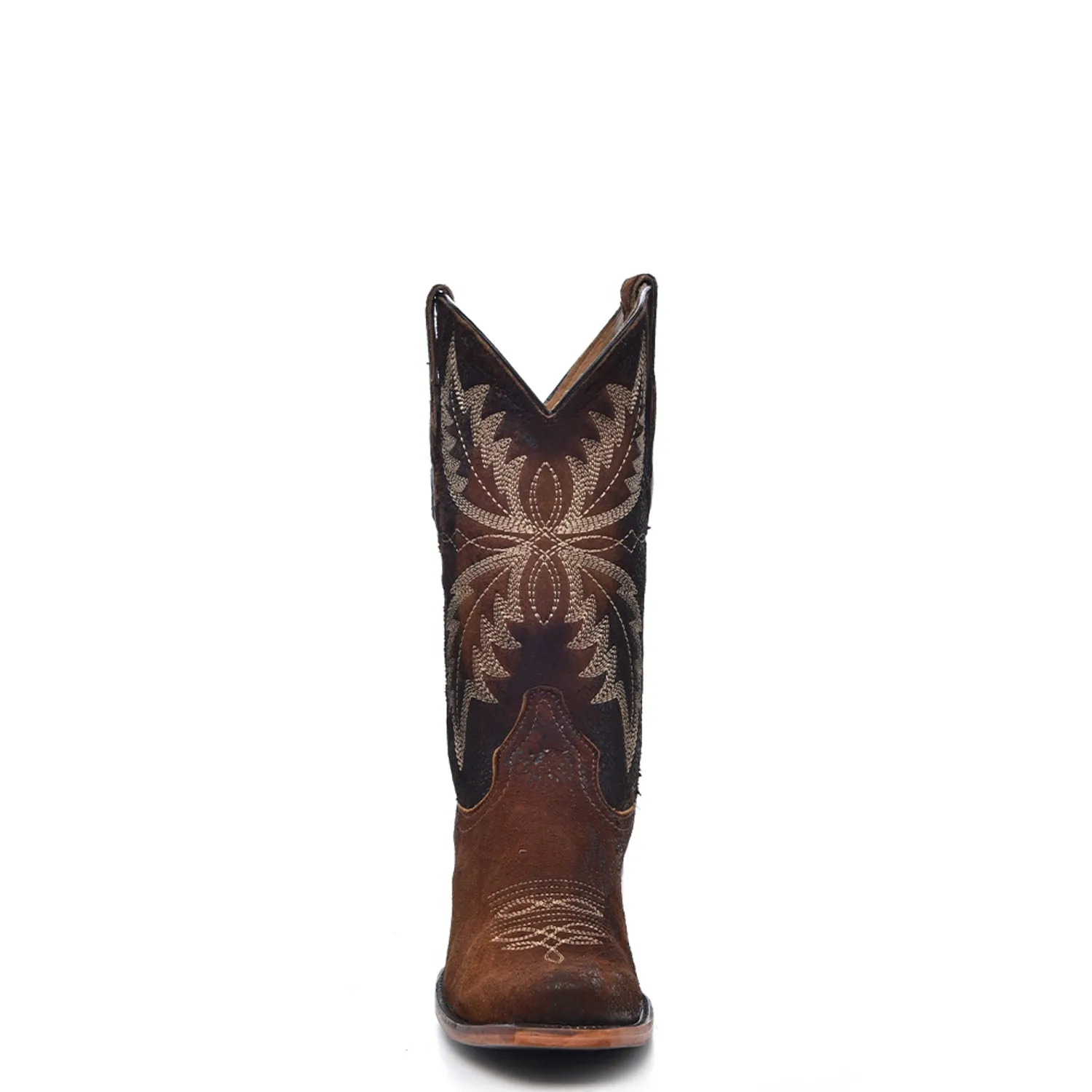 Corral Mens Narrow Square Toe Chocolate Cowhide/Lamb Leather 13in Cowboy Boots