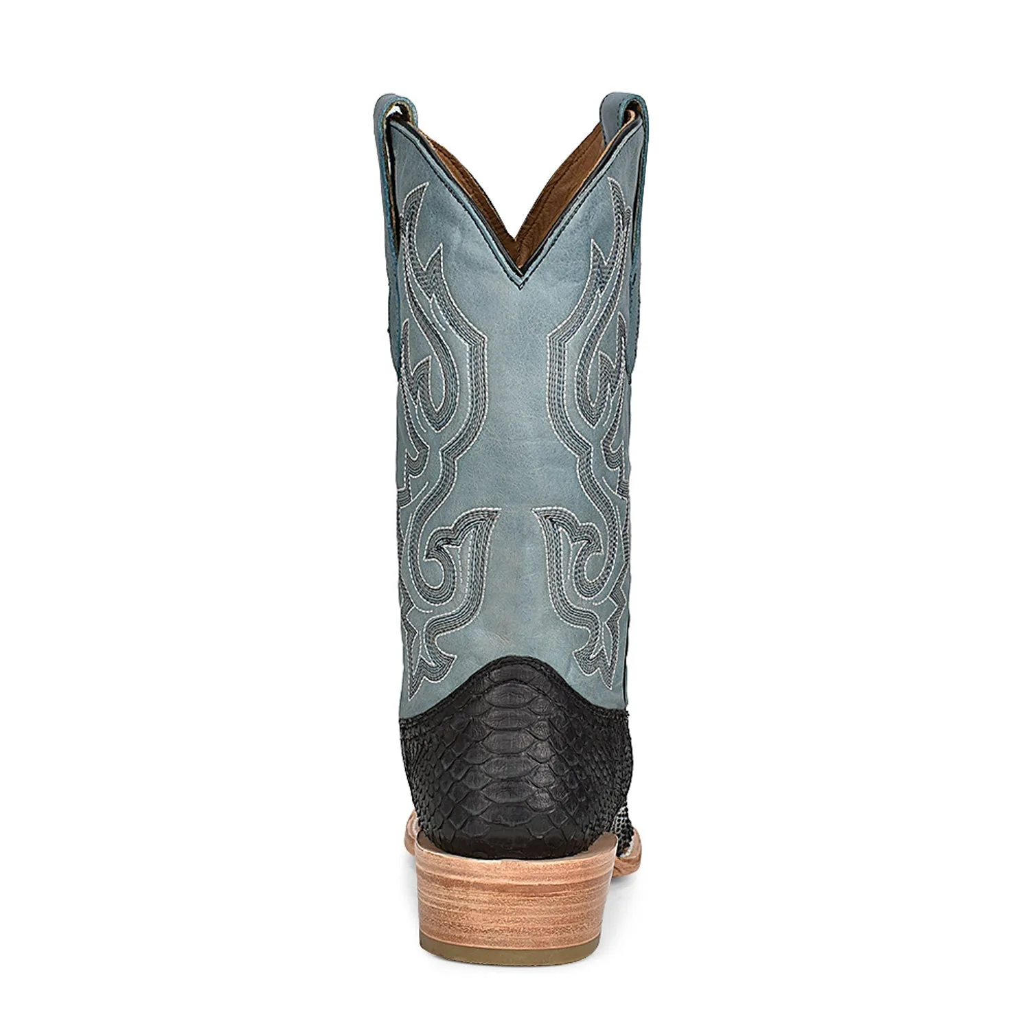 Corral Mens Python Cowboy Boots Snake Black/Blue