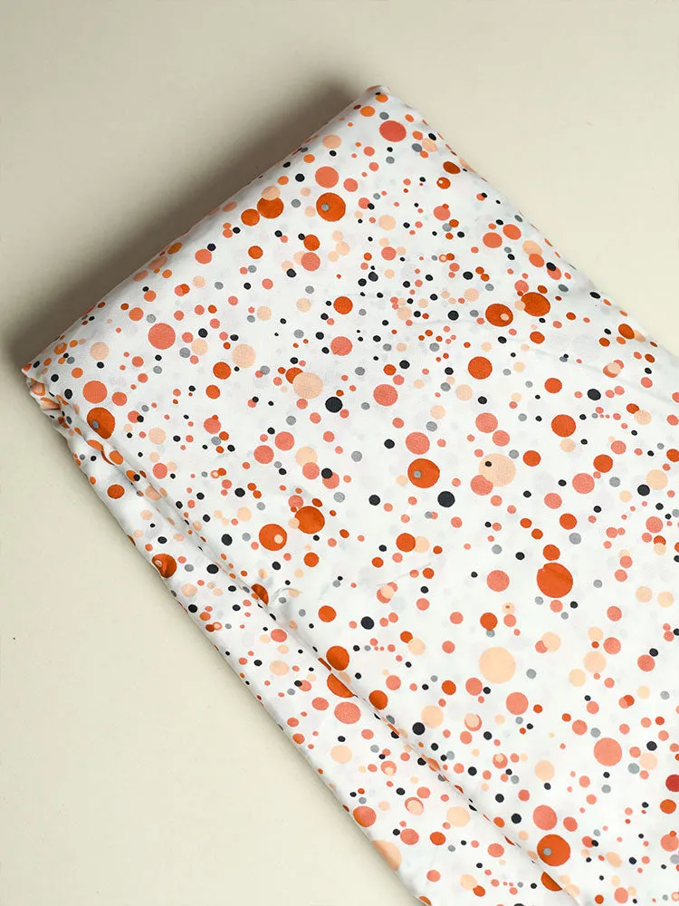 Crepe Digital Dot Printed Running material