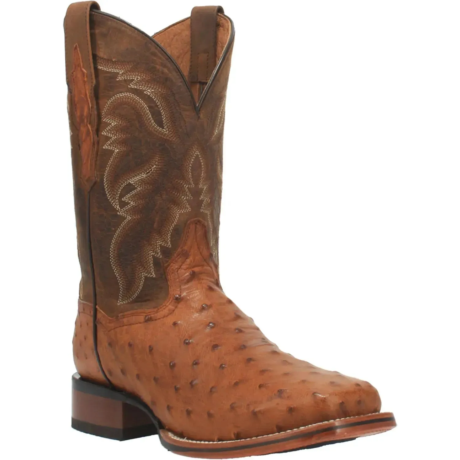 Dan Post Alamosa -Mens Ostrich Skin Leather Cowboy Boots