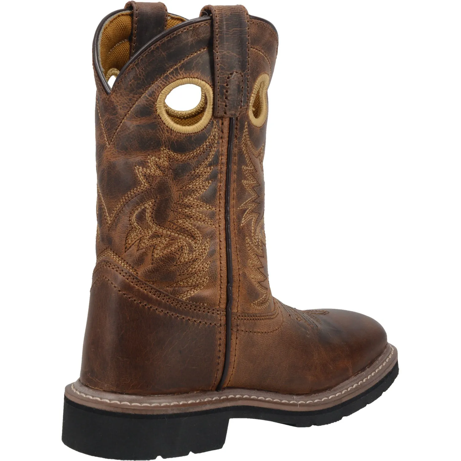 Dan Post Kids Boys Brown Amarillo 8in Square Toe Cowboy Boots Leather