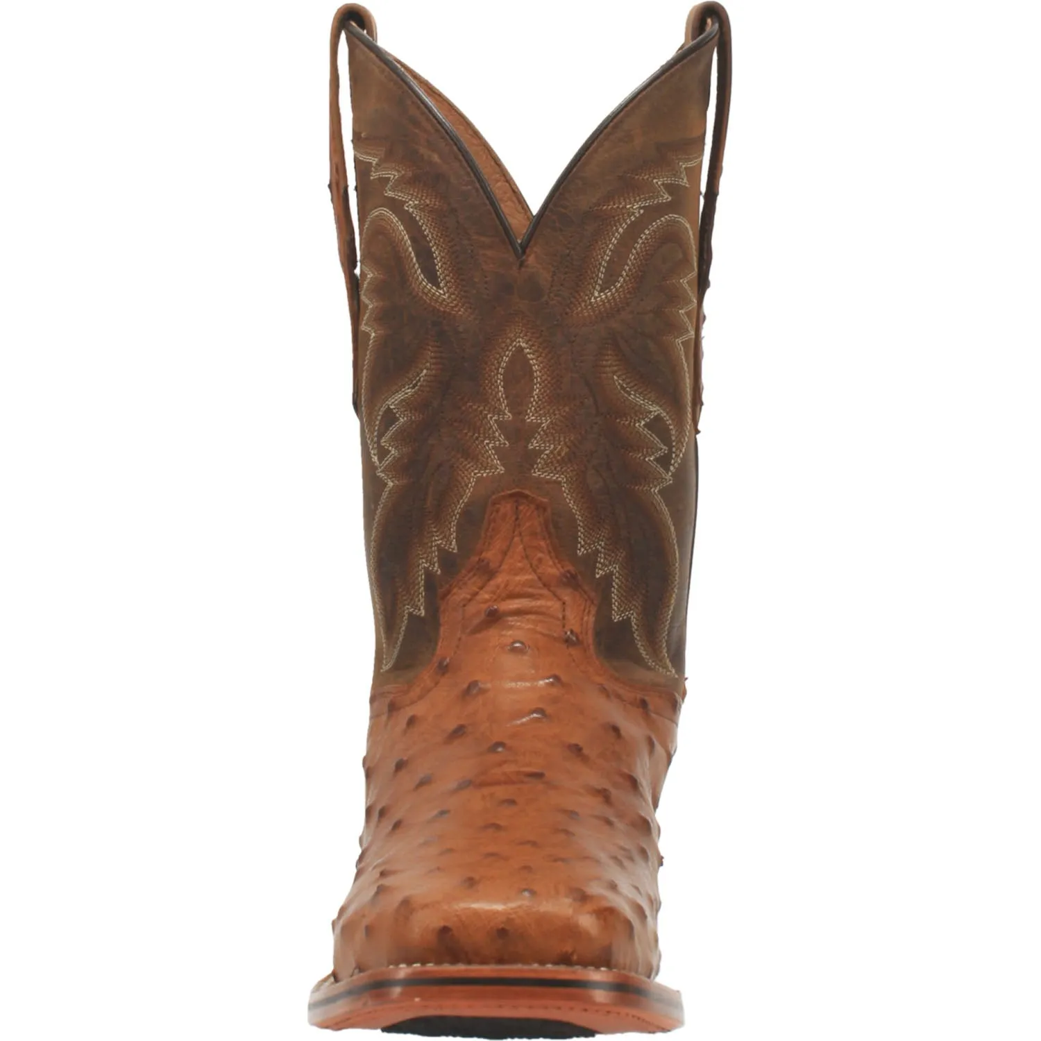 Dan Post Mens Alamosa Cowboy Boots Ostrich Bay Apache