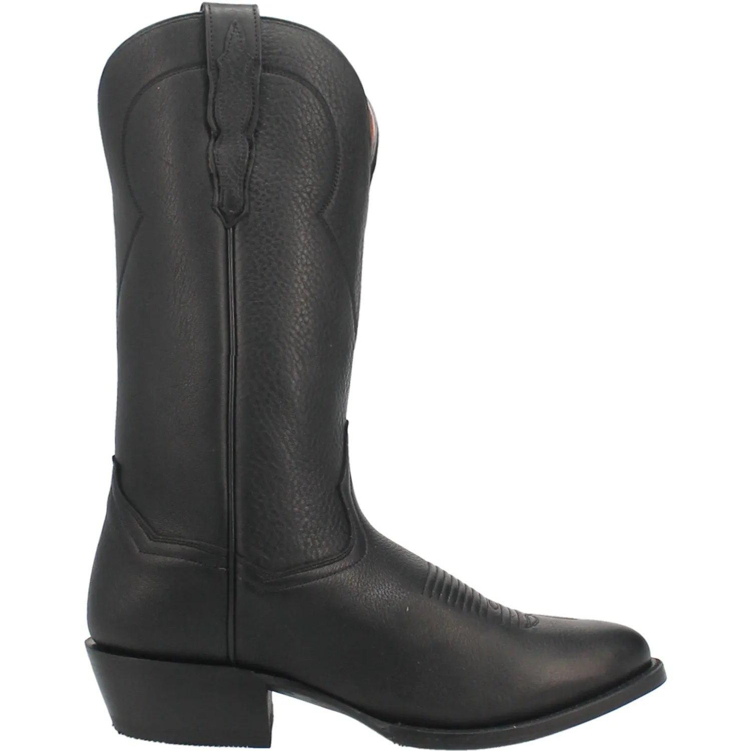 Dan Post Mens Pike Black Leather Cowboy Boots