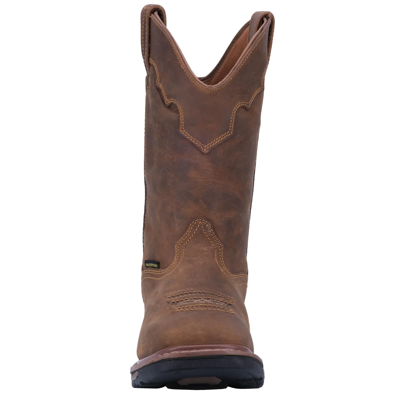 Dan Post Men's Tan Blayde Waterproof Round Toe Western Work Boots