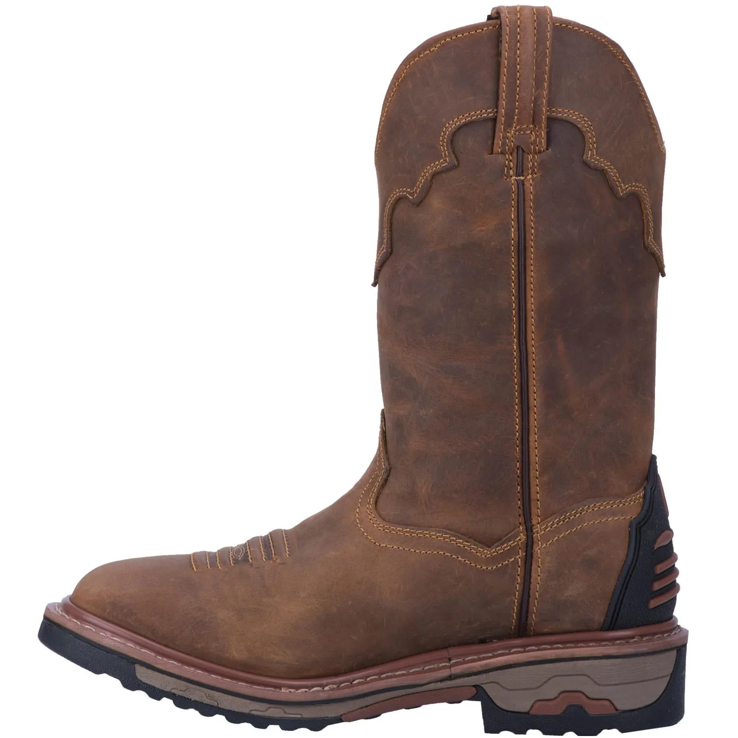 Dan Post Men's Tan Blayde Waterproof Round Toe Western Work Boots