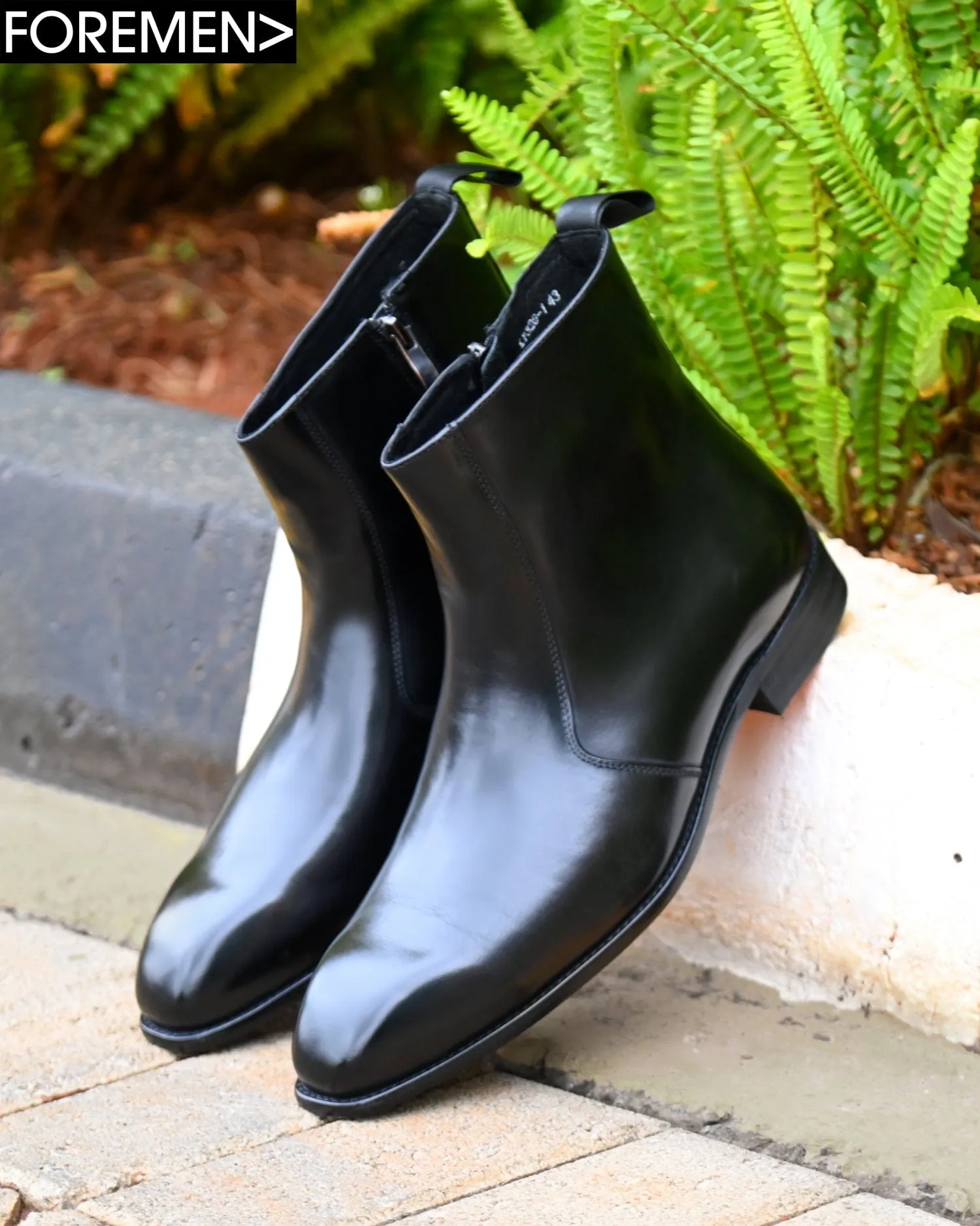 DIABLO | Black Zipper Chelsea Boots