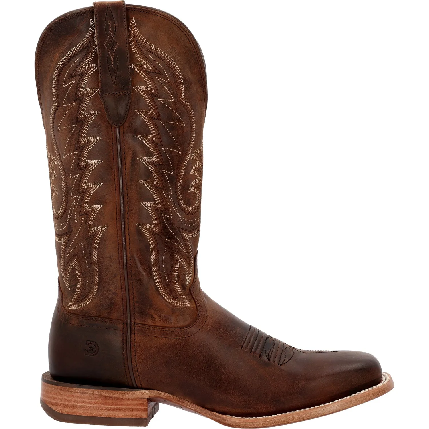 Durango Mens Arena Pro Western Umber Rust Leather Cowboy Boots