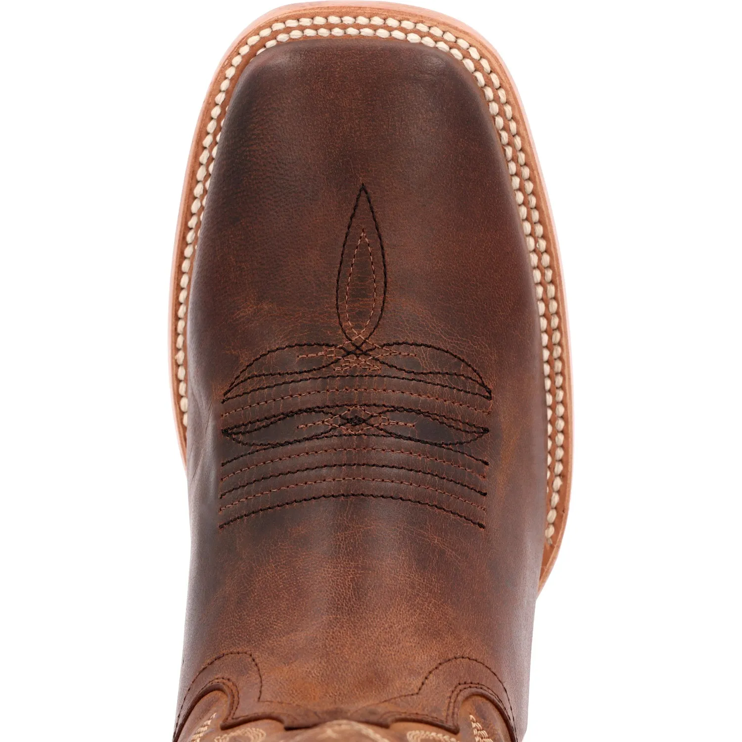 Durango Mens Arena Pro Western Umber Rust Leather Cowboy Boots