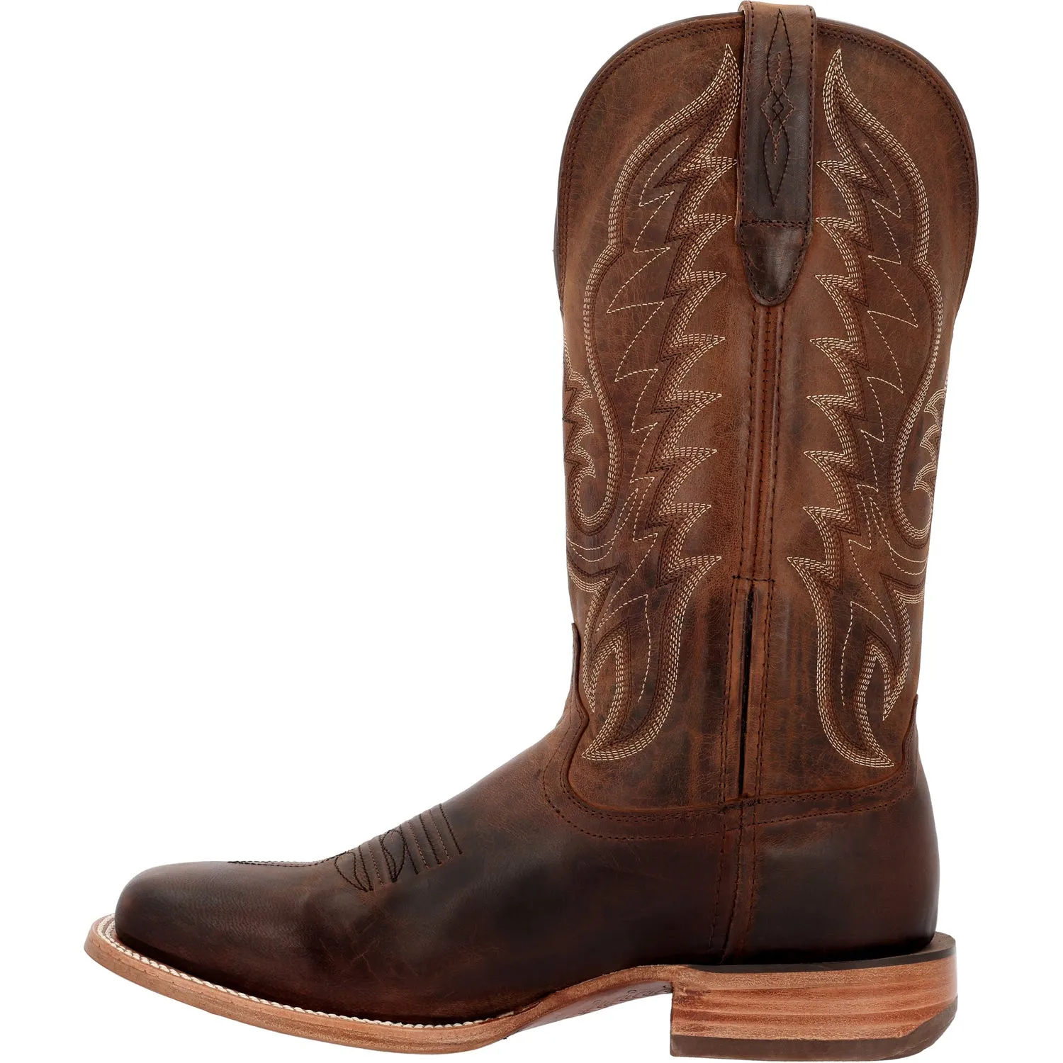 Durango Mens Arena Pro Western Umber Rust Leather Cowboy Boots