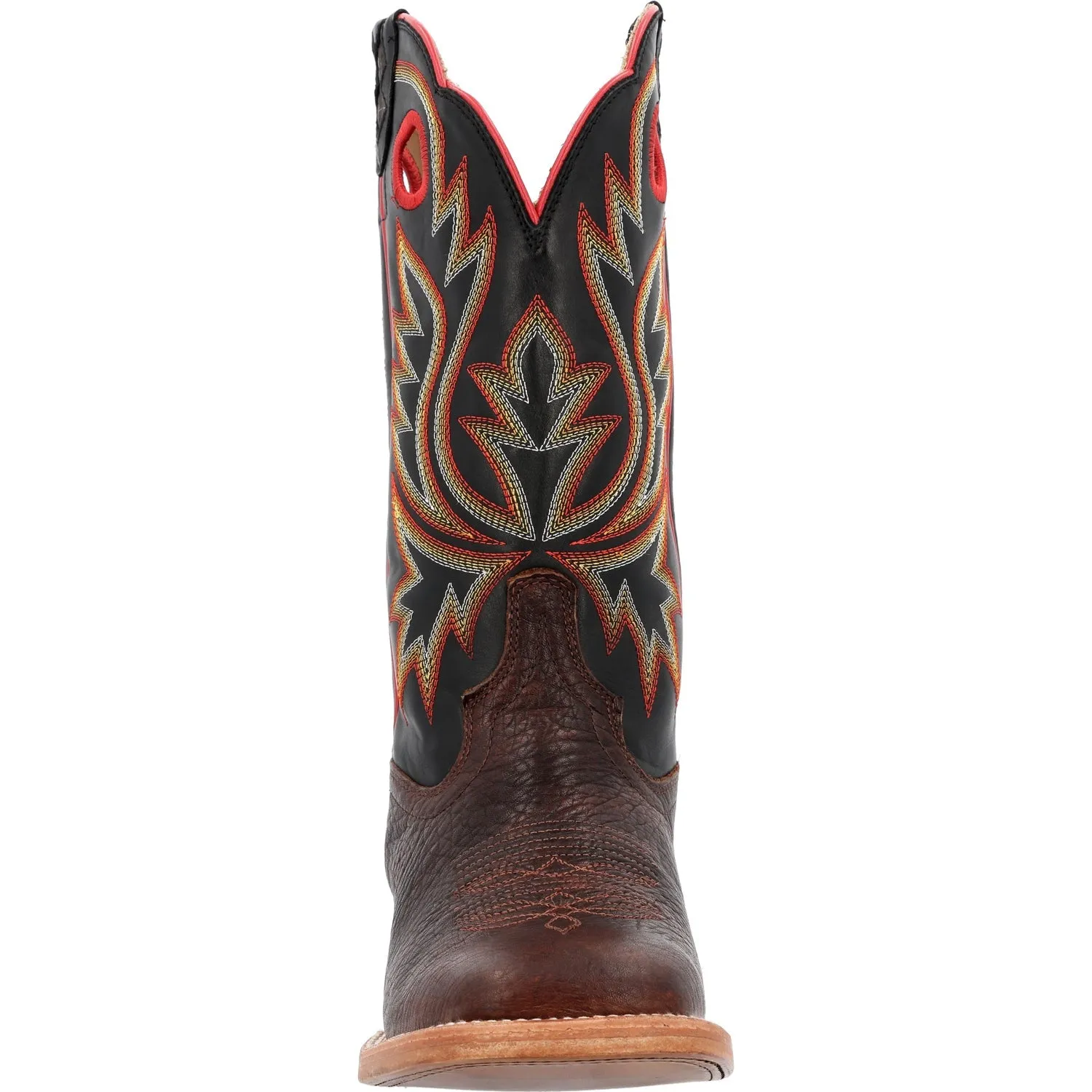 Durango Mens PRCA Western Chestnut/Black Eclipse Bullhide Cowboy Boots