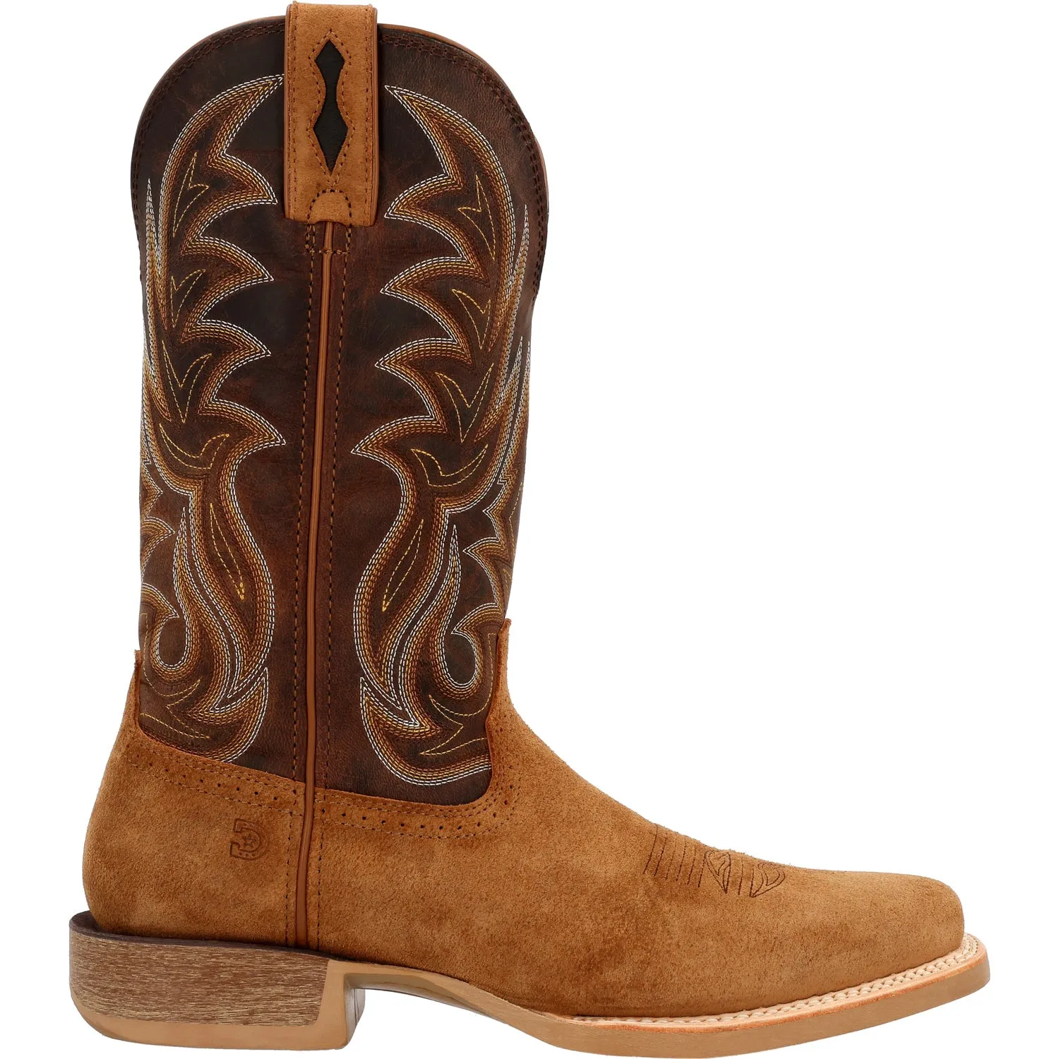 Durango Mens Rebel Pro Western Buckskin/Trail Brown Leather Cowboy Boots