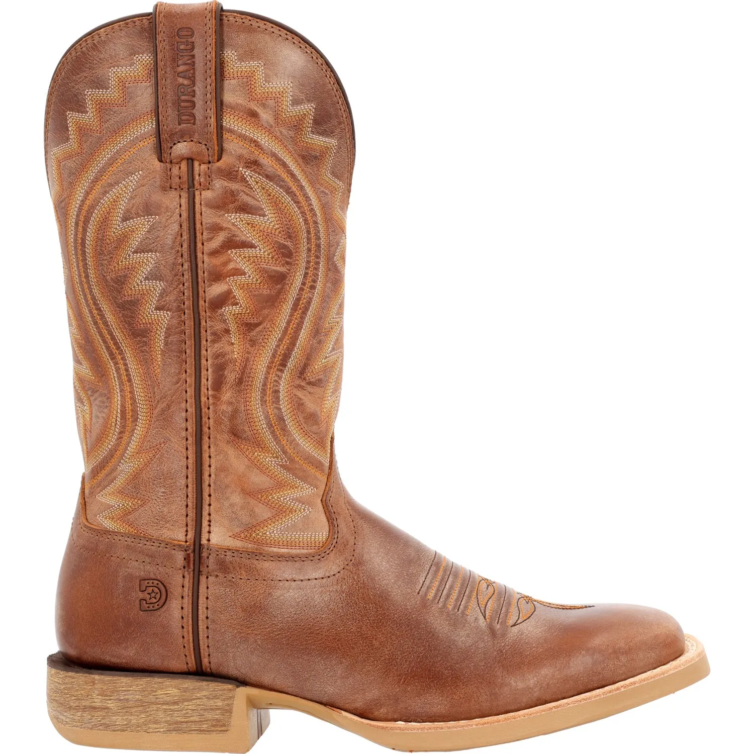 Durango Mens Rebel Pro Western Burnished Tan Leather Cowboy Boots