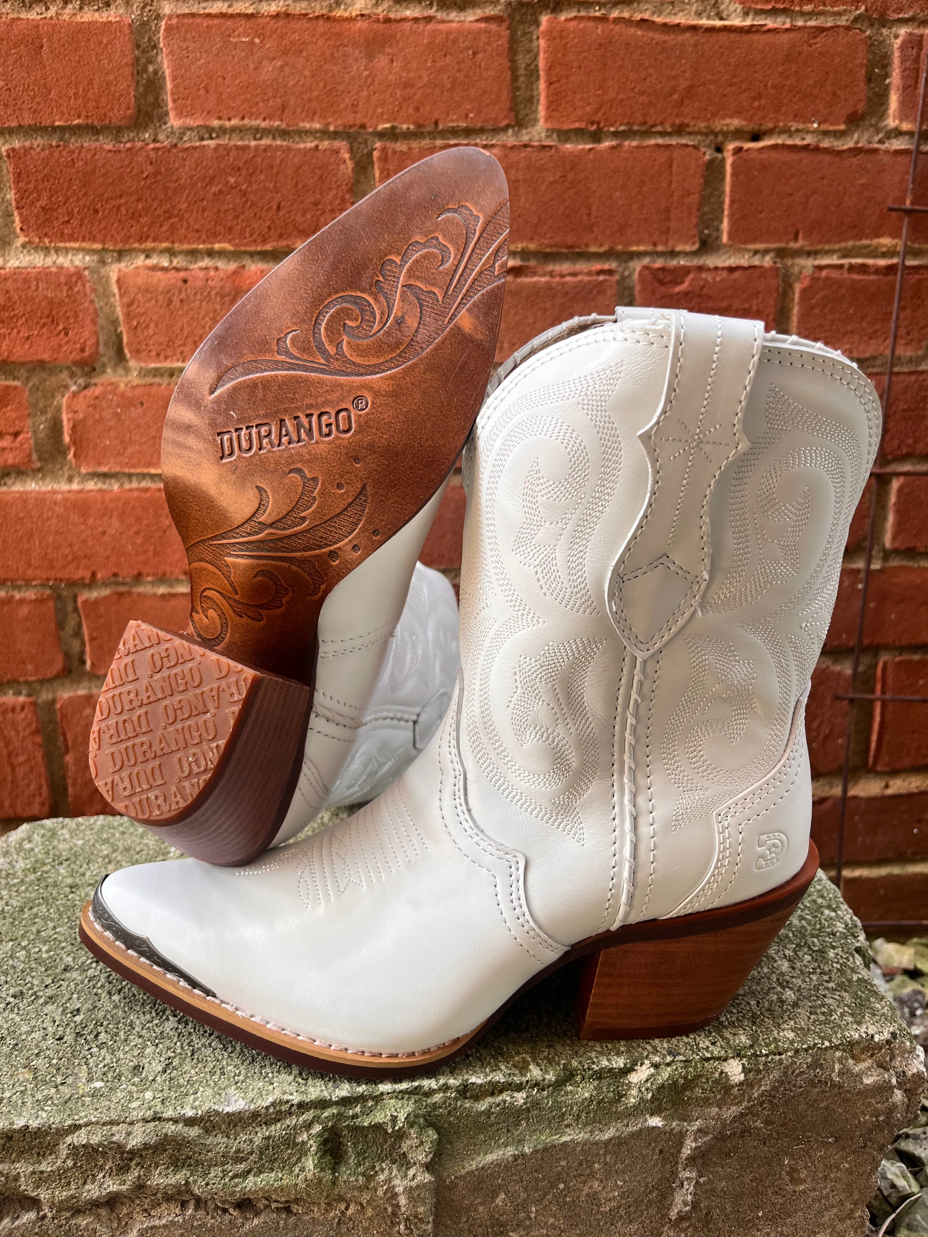 Durango Women's Crush White Cowgirl Boots DRD0465