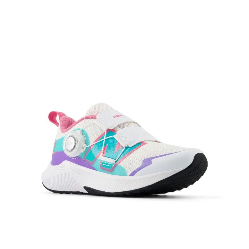 DynaSoft Reveal v4 BOA - White with Violet Crush and Cyber Jade - Little Kids